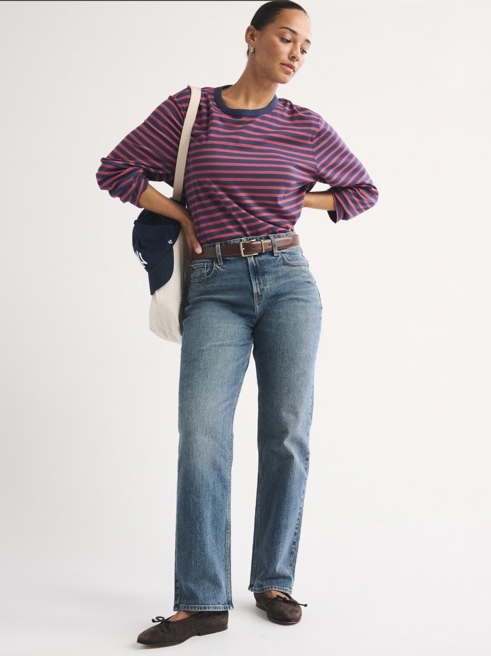 Abercrombie & Fitch Ultra High-Rise The 90s Straight Jeans Curve Love Regular